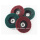 125mm red non woven flap abrasive buffing wheel